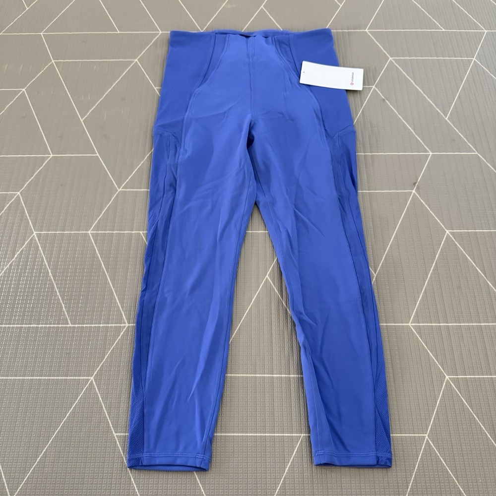 NEW Lululemon Everlux Mesh Super HR Training Tight 25" Sz 12 Wild Indigo LW5EWMS